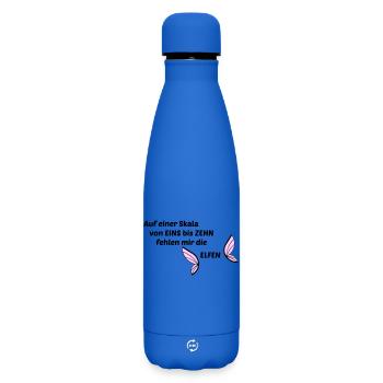 Elfen - Matte Thermosflasche 500 ml - Königsblau - Vorne