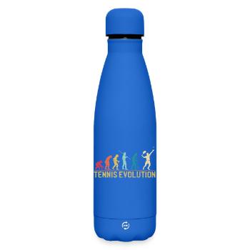 Tennis Evolution Evolution Grafikdesign - Matte Thermosflasche 500 ml - Königsblau - Vorne