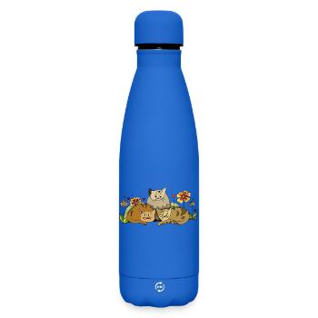 Katzen - Matte Thermosflasche 500 ml - Königsblau - Vorne