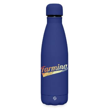 Farmer Vintage Look - Bouteille isotherme SOFT TOUCH 500 ml - bleu foncé  - Devant