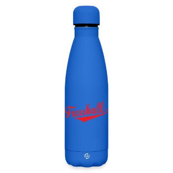 Football Rouge Vintage : Le Style du Finisseur - Bouteille isotherme SOFT TOUCH 500 ml - bleu roi - Devant