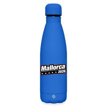 Mallorca 2026 - Matte Thermosflasche 500 ml - Königsblau - Vorne