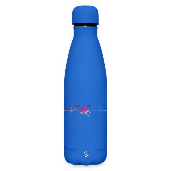 Boulderer Herzschlag Boulder Bouldern - Matte Thermosflasche 500 ml - Königsblau - Vorne