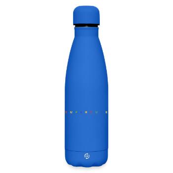 supercute Schriftzug mit bunten Buchstaben - Matte Thermosflasche 500 ml - Königsblau - Vorne