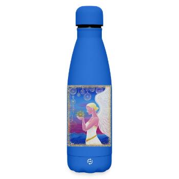 Engel der heiligen Winterzeit - Sonja Ariel - Matte Thermosflasche 500 ml - Königsblau - Vorne