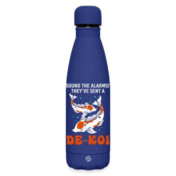 Koi Koi Koi Koi Koi Poisson Koi Carpe - Bouteille isotherme SOFT TOUCH 500 ml - bleu foncé  - Devant