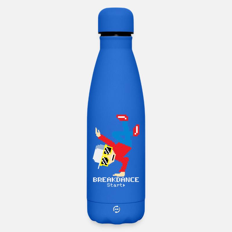 Breakdance B-Boy - Bouteille isotherme SOFT TOUCH 500 ml - bleu roi