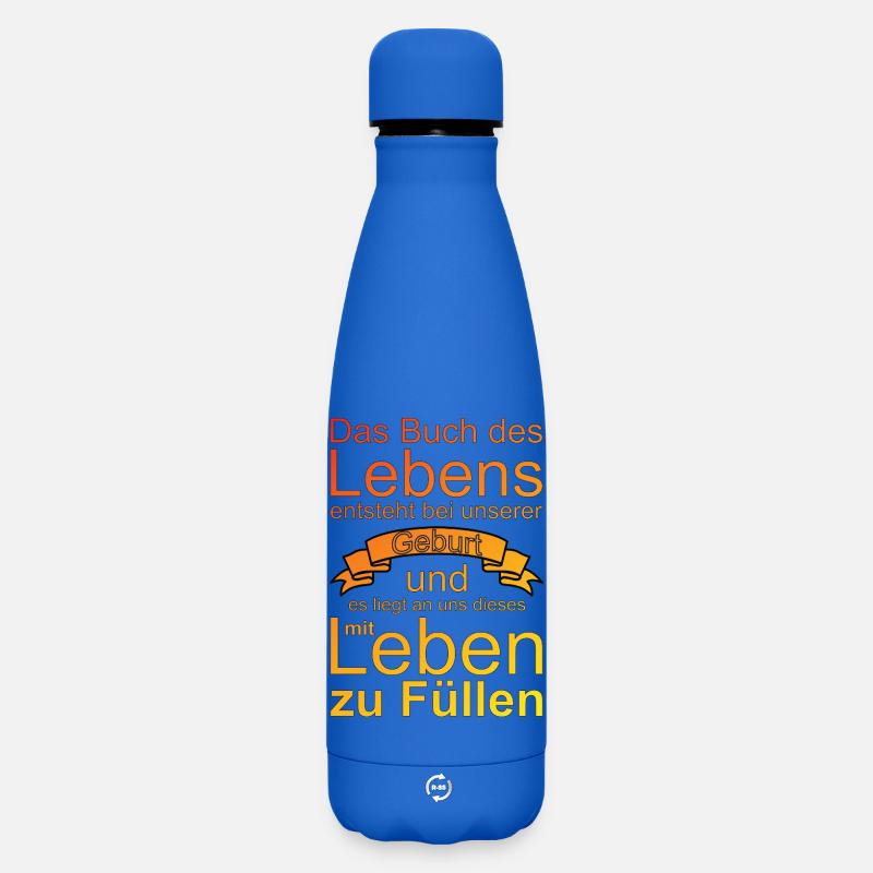 Livre de la vie - Bouteille isotherme SOFT TOUCH 500 ml - bleu roi