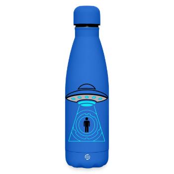 UFO Entführung Beam Me Up Vektor - Matte Thermosflasche 500 ml - Königsblau - Vorne