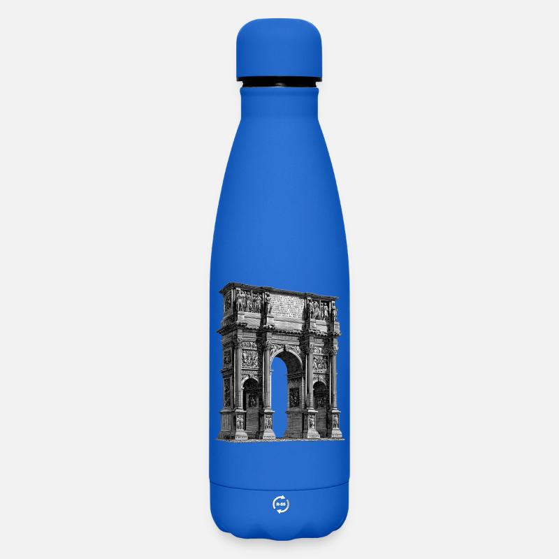 Arc de triomphe romain – Gravure antique - Bouteille isotherme SOFT TOUCH 500 ml - bleu roi