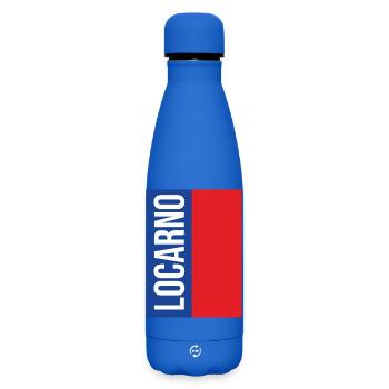 Traditionelles Tessiner Souvenir - Matte Thermosflasche 500 ml - Königsblau - Vorne
