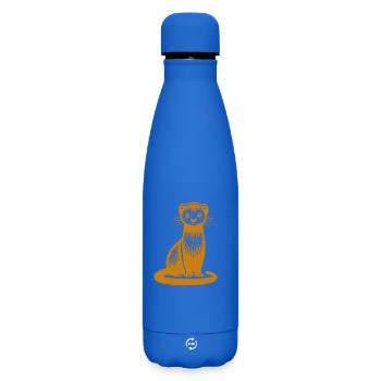 Intrepid mongoose - Matte Insulated Water Bottle 500 ml - royal blue - Front