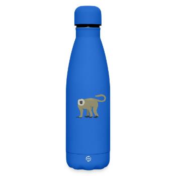 Eleganter Langur - Matte Thermosflasche 500 ml - Königsblau - Vorne