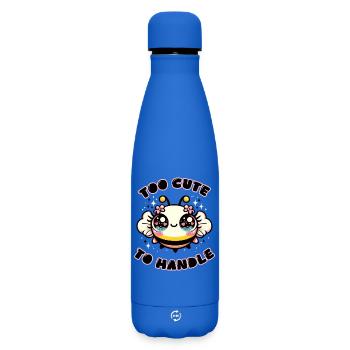 Trop mignon pour être manipulé - Bouteille isotherme SOFT TOUCH 500 ml - bleu roi - Devant