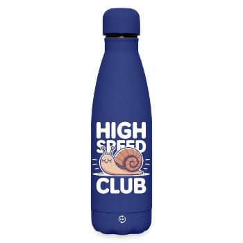 Escargot de club à grande vitesse - Bouteille isotherme SOFT TOUCH 500 ml - bleu foncé  - Devant