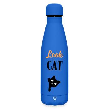 Look Cat - Bouteille isotherme SOFT TOUCH 500 ml - bleu roi - Devant