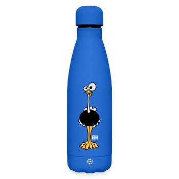 Autruche - Bouteille isotherme SOFT TOUCH 500 ml - bleu roi - Devant