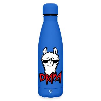 Lama Cool Wütend Sonnenbrille Pelzig Sauer Alpaka - Matte Thermosflasche 500 ml - Königsblau - Vorne