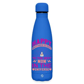 Beste Mama im Universum – Frohen Muttertag - Matte Thermosflasche 500 ml - Königsblau - Vorne