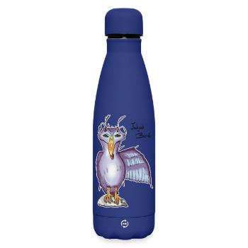 Jubjub Bird  - Matte Insulated Water Bottle 500 ml - dark blue  - Front