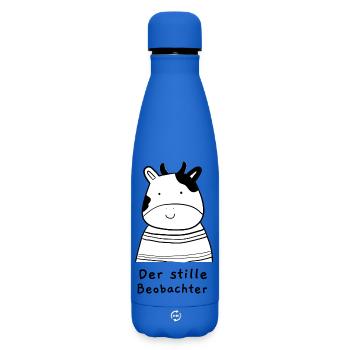 The silent observer - Matte Insulated Water Bottle 500 ml - royal blue - Front