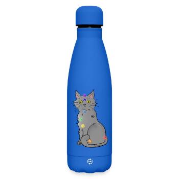 Chat-kra - Matte Insulated Water Bottle 500 ml - royal blue - Front