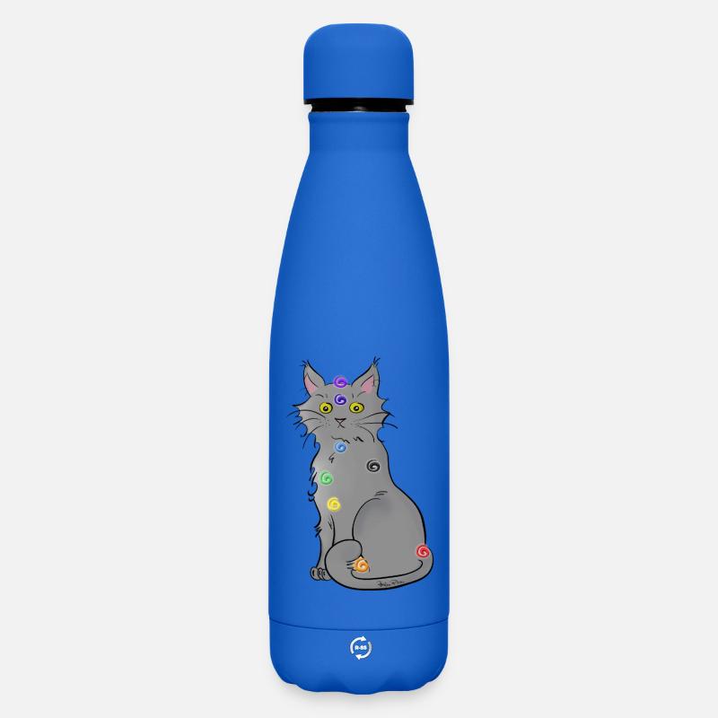 Chat-kra - Matte Thermosflasche 500 ml - Königsblau