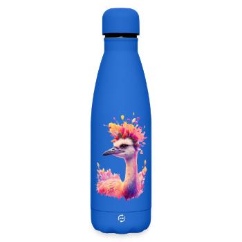 Kranich - Matte Thermosflasche 500 ml - Königsblau - Vorne
