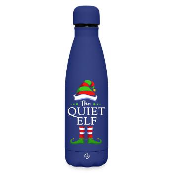 Elfe Elf Cadeau de Noël - Bouteille isotherme SOFT TOUCH 500 ml - bleu foncé  - Devant