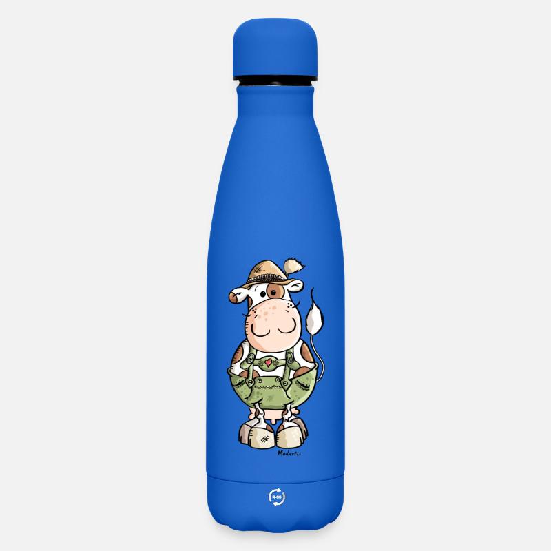 Vache Bavaroise - Bouteille isotherme SOFT TOUCH 500 ml - bleu roi