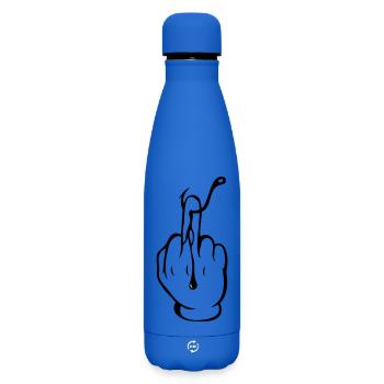 Pour une vraie paix et tranquillité au bord de l’eau ! - Chemise de pêcheur ! - Bouteille isotherme SOFT TOUCH 500 ml - bleu roi - Devant