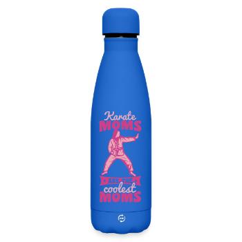 Maman de Karaté - Bouteille isotherme SOFT TOUCH 500 ml - bleu roi - Devant