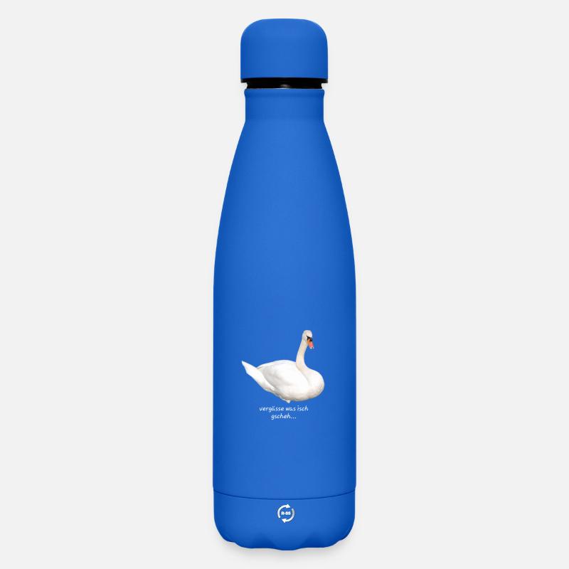 Vergässe was isch gscheh - Matte Thermosflasche 500 ml - Königsblau