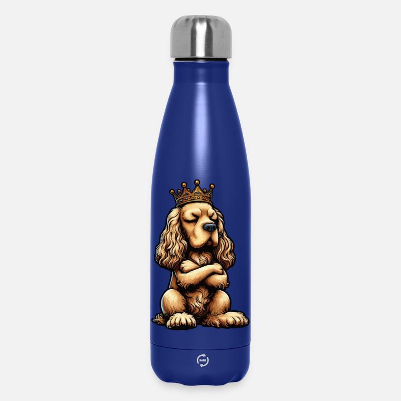 Cocker Spaniel Cocker Chien Cocker Propriétaire de cocker Spaniel - Bouteille isotherme 500 ml - bleu foncé 