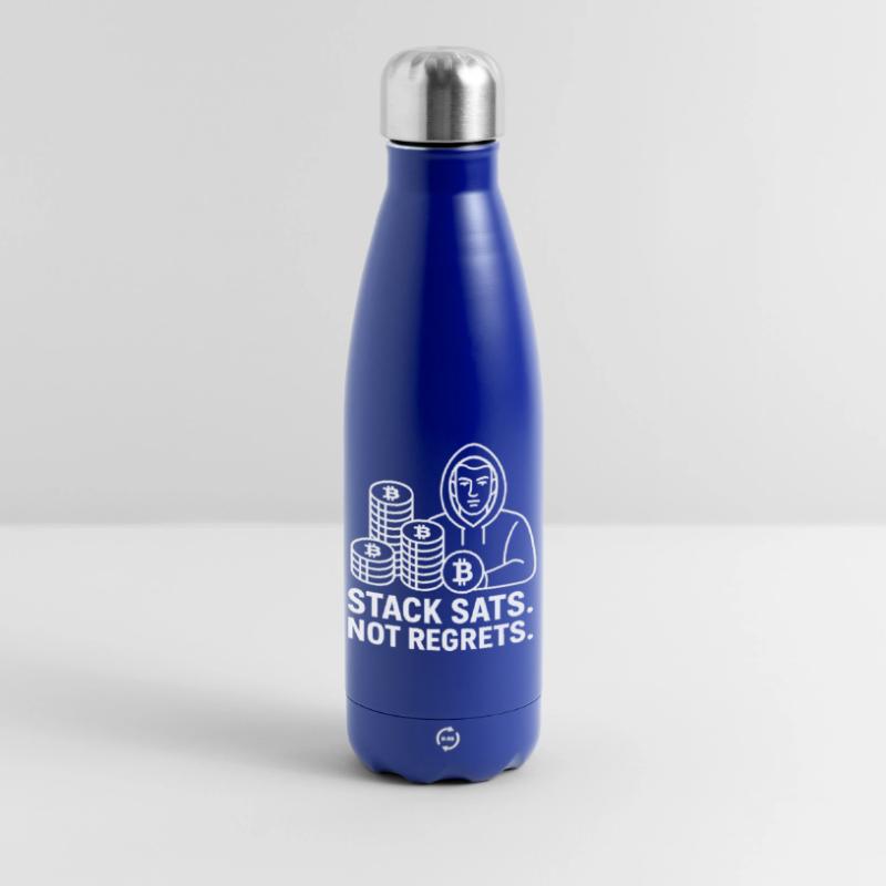 Conception de sweat à capuche Bitcoin – Stack Sats. Pas de regrets. Bouteille isotherme 500 ml