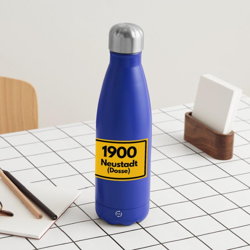 OLD POSTCODE ZIP CODE RETRO 1900 NEUSTADT DOSSE Insulated Water Bottle 500 ml