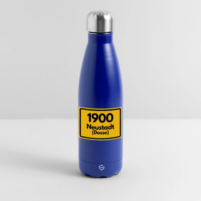 OLD POSTCODE ZIP CODE RETRO 1900 NEUSTADT DOSSE Insulated Water Bottle 500 ml