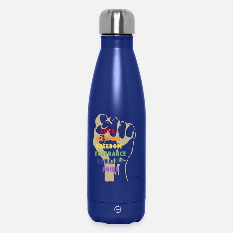 Stärke und Respekt - Thermosflasche 500 ml - Dunkelblau