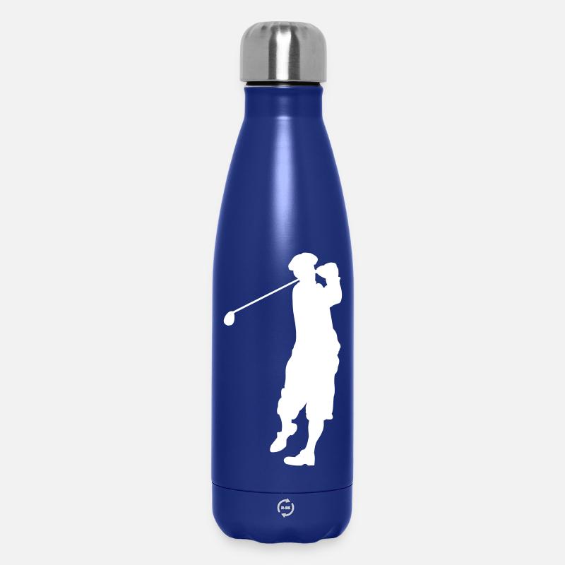 Golf Silhouette - Thermosflasche 500 ml - Dunkelblau 