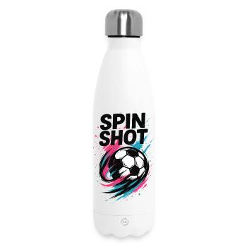 Handball Spin Shot, Trick Shot, Goal Throwing Art - Insulated Water Bottle 500 ml - white - Front