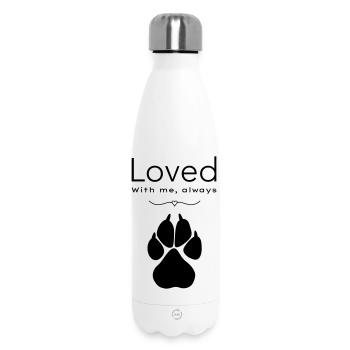 Hund – geliebt - Thermosflasche 500 ml - Weiß - Vorne