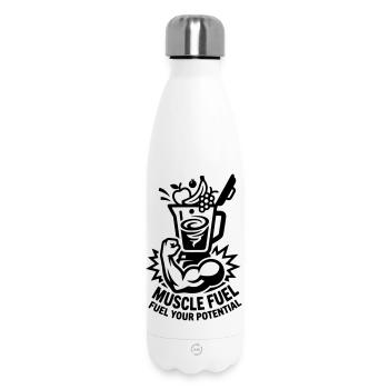 Énergie musculaire pour la forme physique - Bouteille isotherme 500 ml - blanc - Devant