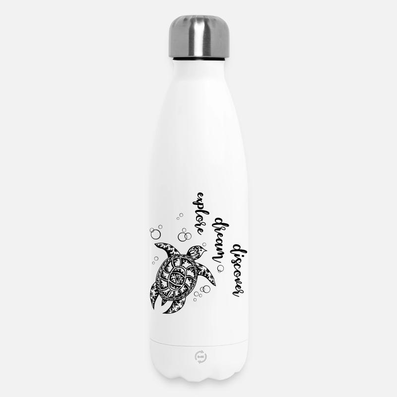 Explore Dream Discover - Turtle - Thermosflasche 500 ml - Weiß