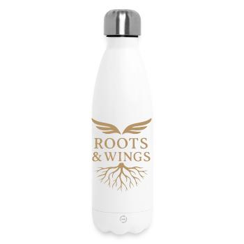 Roots & Wings - Freiheit und Herkunft - Thermosflasche 500 ml - Weiß - Vorne