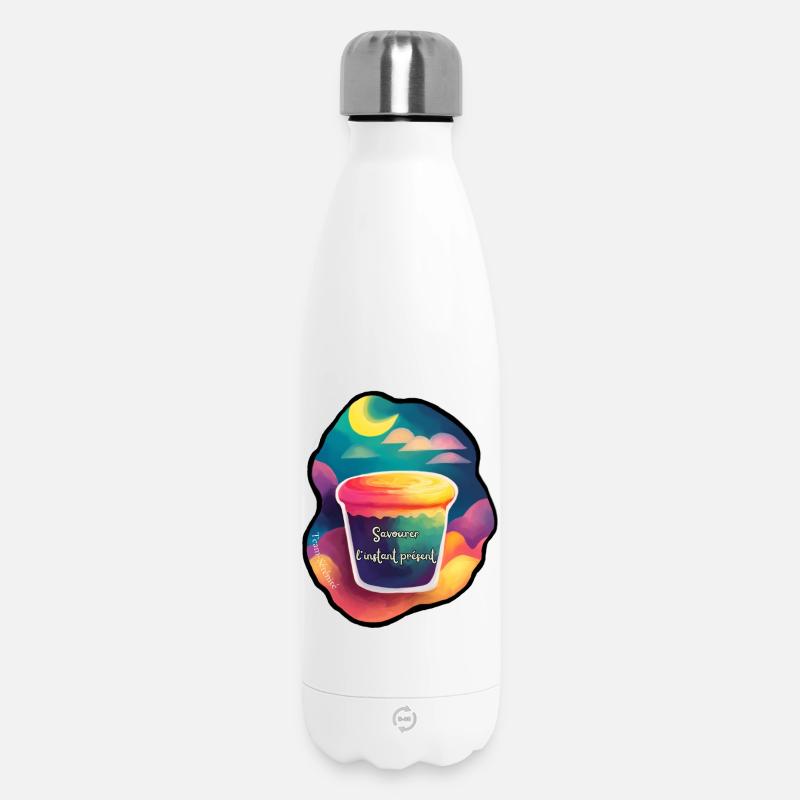 Genießen Sie den Moment - Thermosflasche 500 ml - Weiß