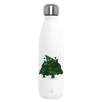 Little Christmas Tree Family - Insulated Water Bottle 500 ml - white - Front