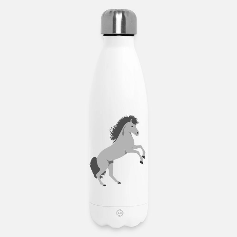 Cheval Montant - Bouteille isotherme 500 ml - blanc