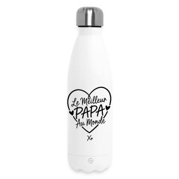 Le Meilleur Papa Au Monde - Bouteille isotherme 500 ml - blanc - Devant