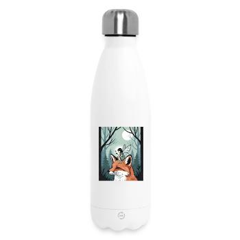 Fairycore de la Fée Magique et du Renard des Forêts - Bouteille isotherme 500 ml - blanc - Devant