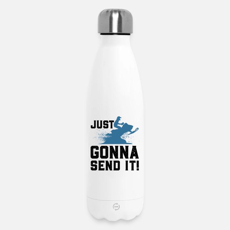 Snowmobiling Snowmobile - Insulated Water Bottle 500 ml - white